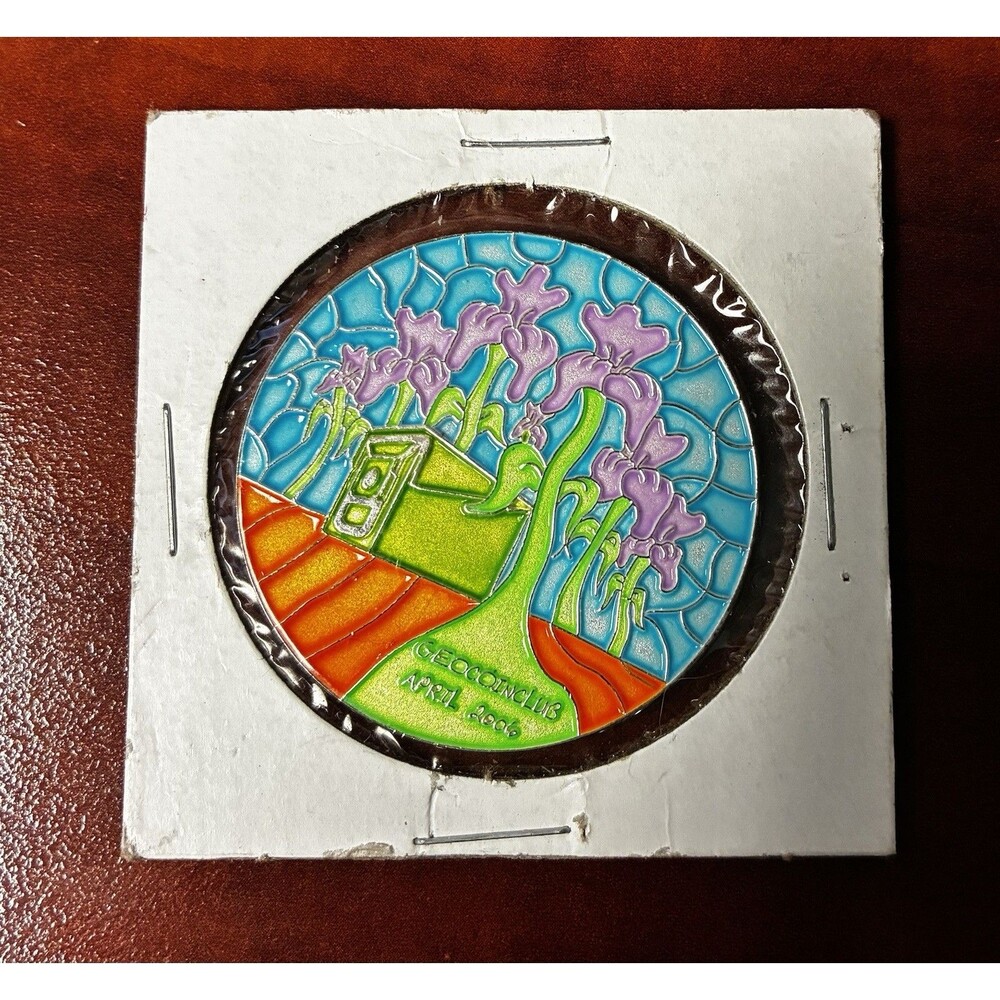 Geocaching Geocoin Club 2006 April - Activated & Trackable - Vintage